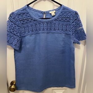 J Crew, Size 2, Linen/Cotton shirt